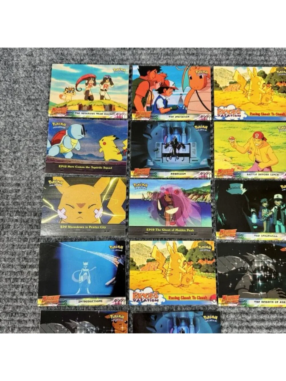 Vintage Topps Pokemon Pikachus Vacation Movie TV Animation Edition Lot Of 18 90s
